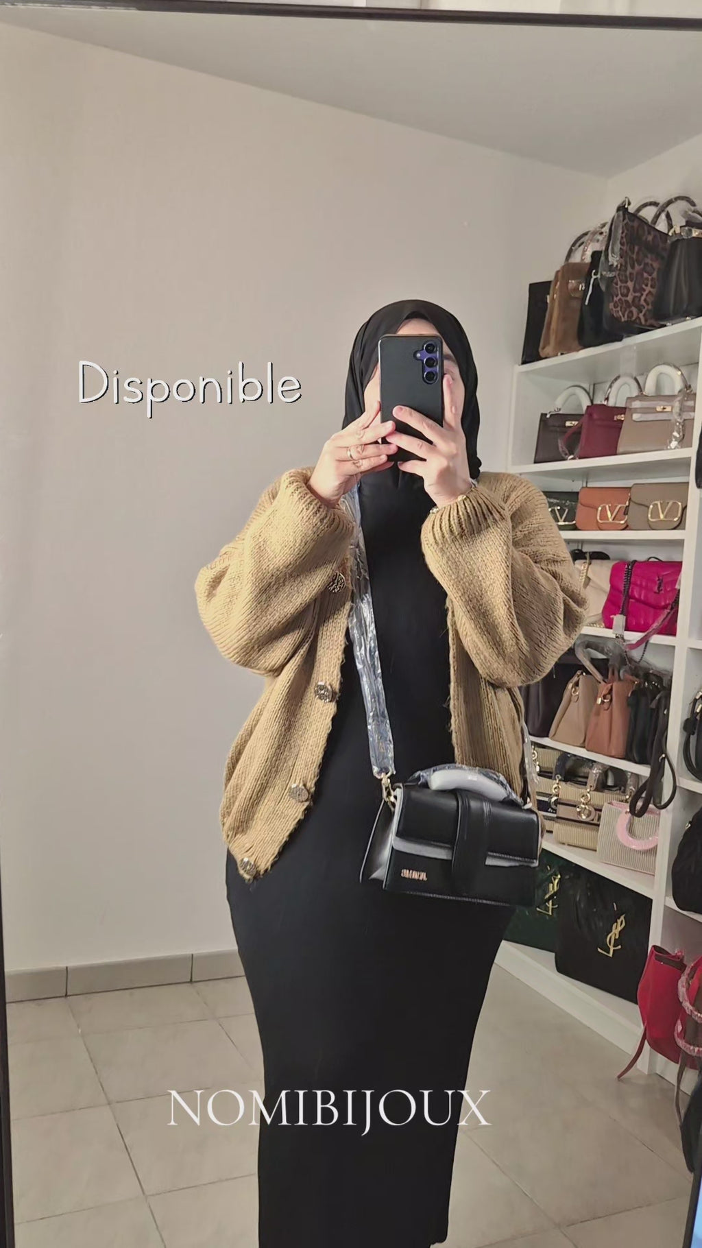 Pull veste à boutons