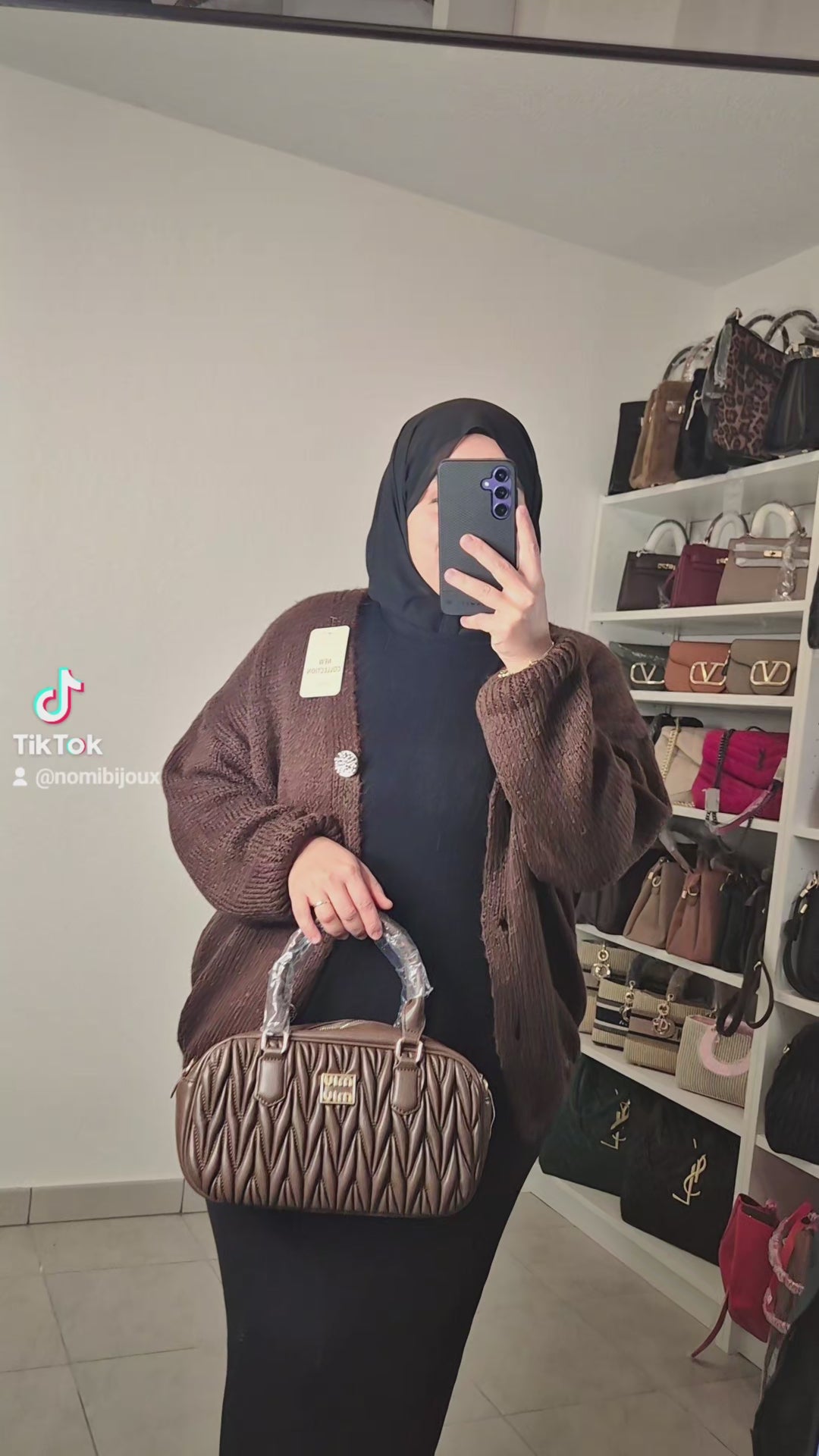 Pull veste à boutons