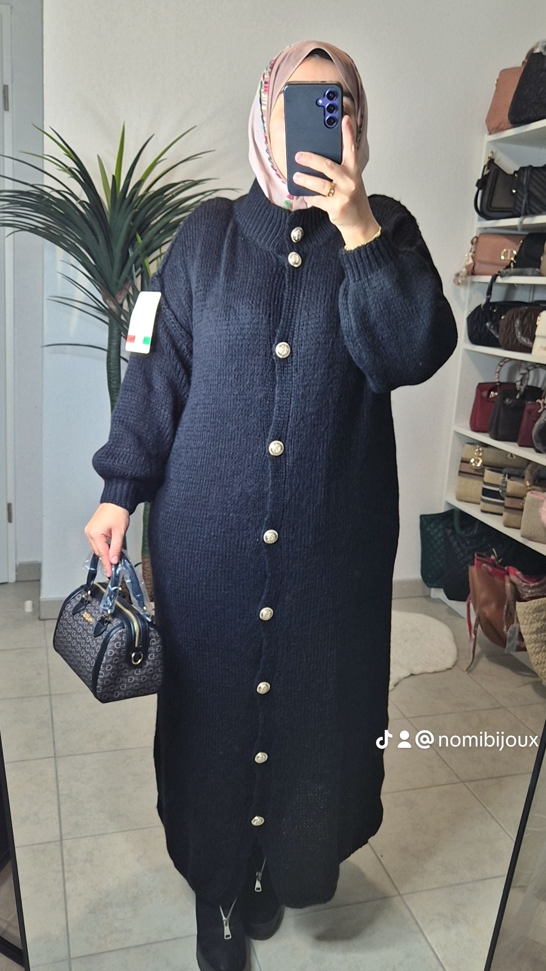 Robe pull à boutons