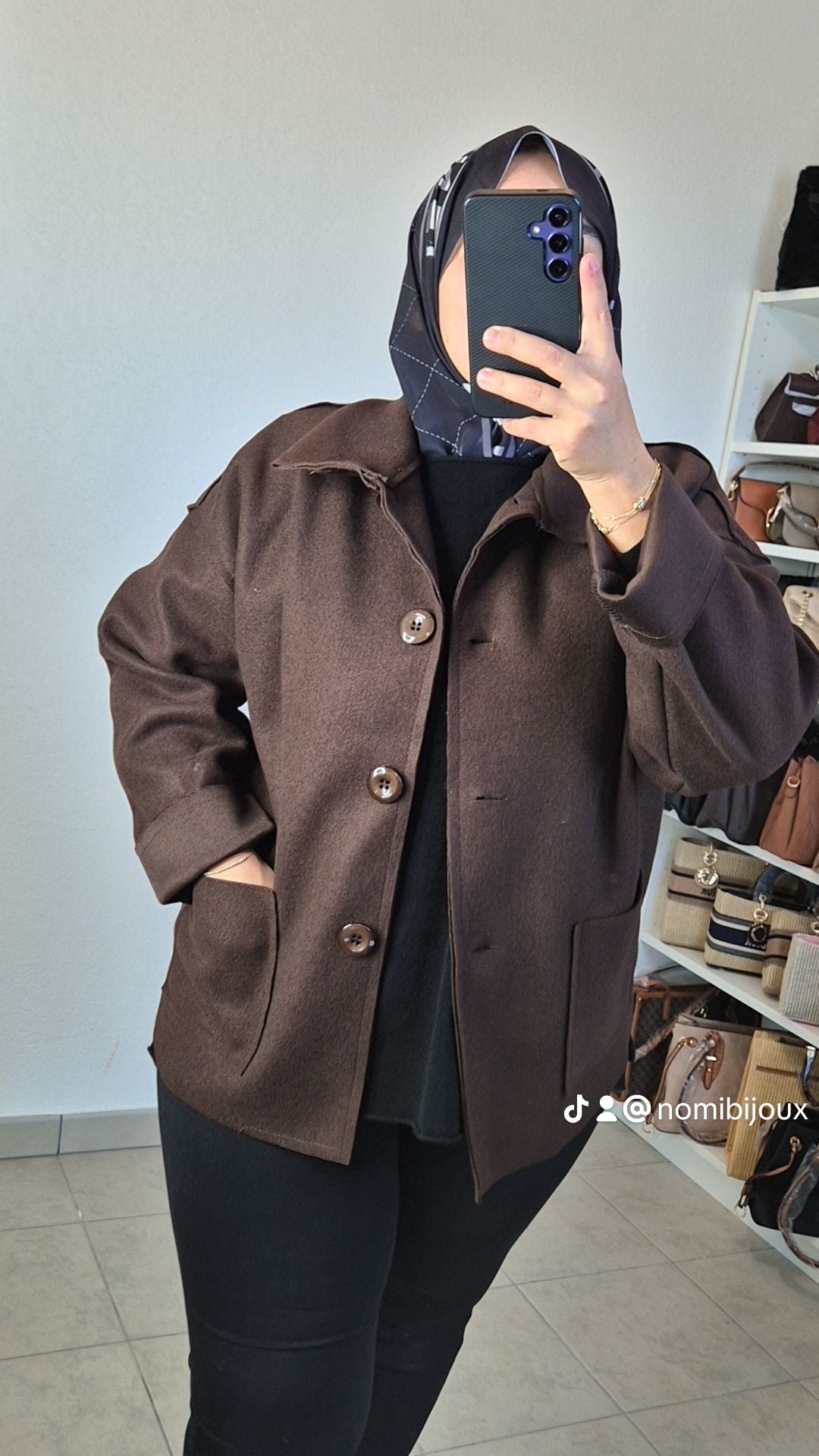 Manteau chocolat