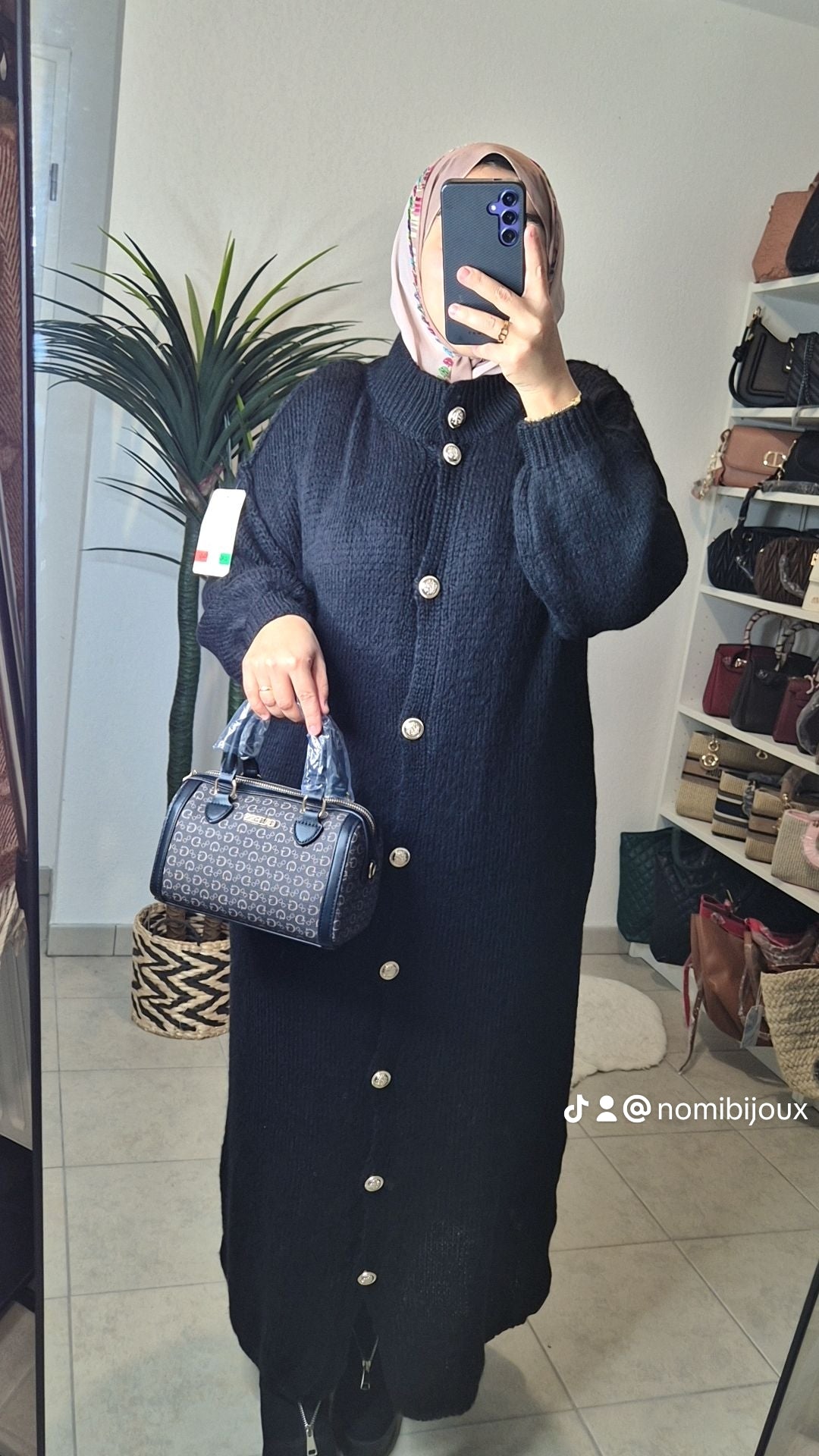 Robe pull à boutons